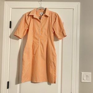 Chloe Kristyn women’s size XS short sleeve orange dress with pockets NWT
